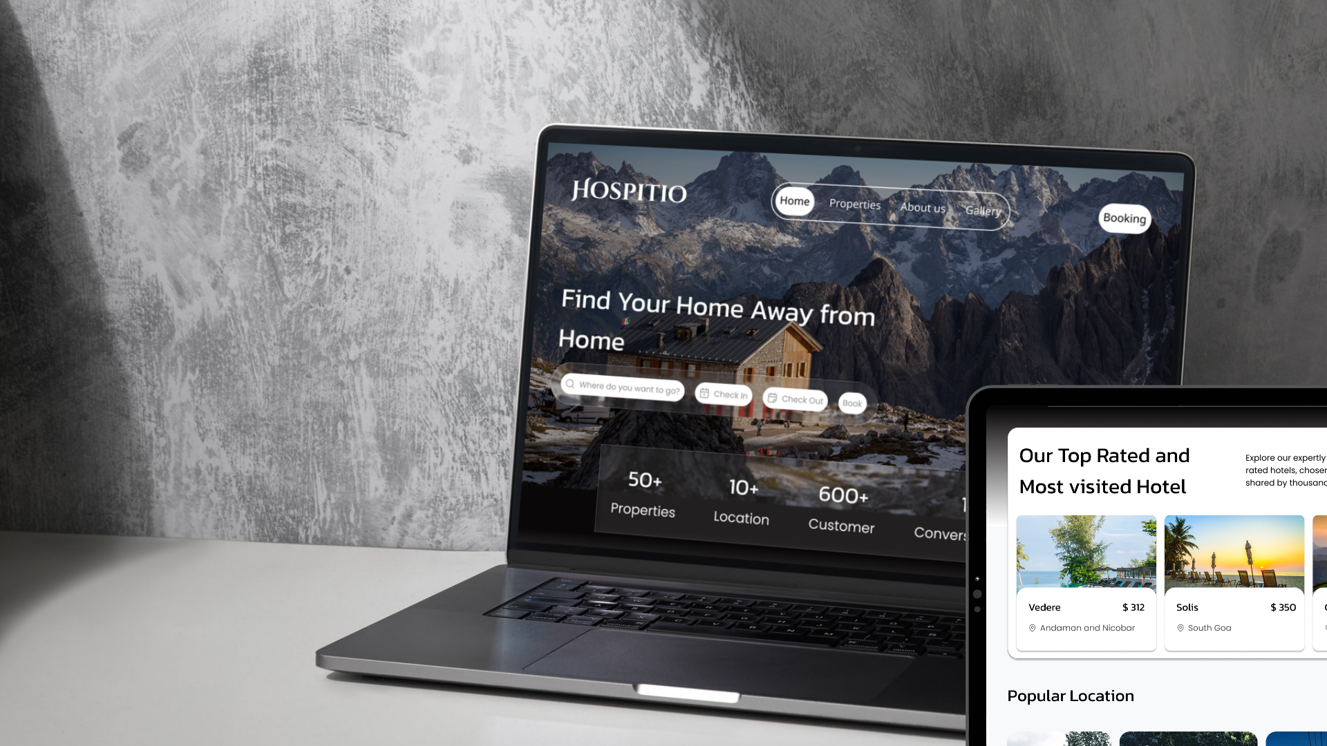 Hospitio hotel booking platform
