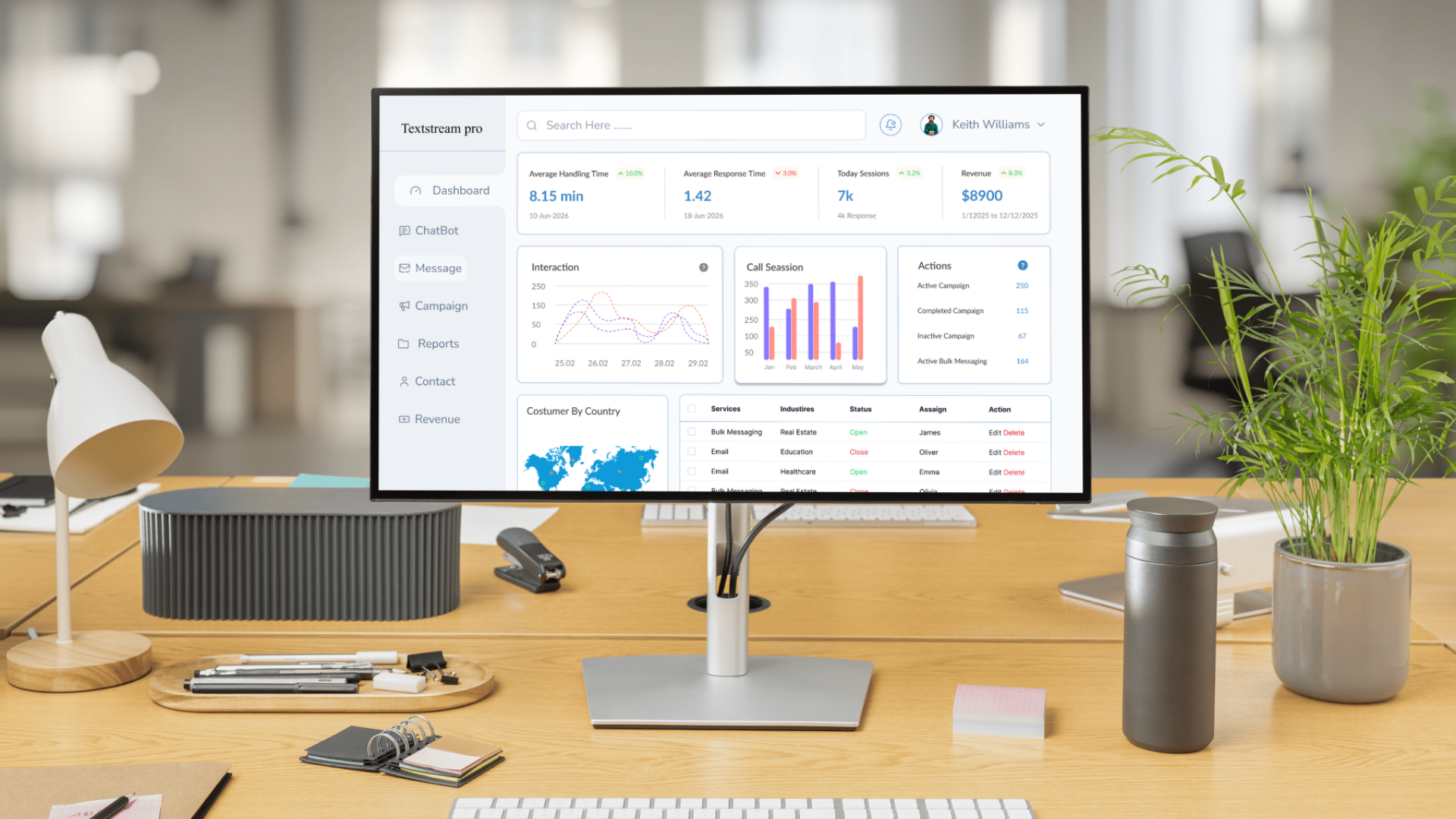 Textstream Pro AI support agent